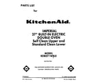 KitchenAid KEBI271WBL0 front cover diagram