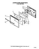 Lower oven door