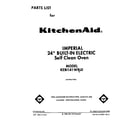 KitchenAid KEBI141WBL0 front cover diagram