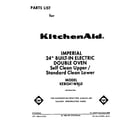 KitchenAid KEBI241WBL0 front cover diagram