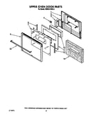 Upper oven door