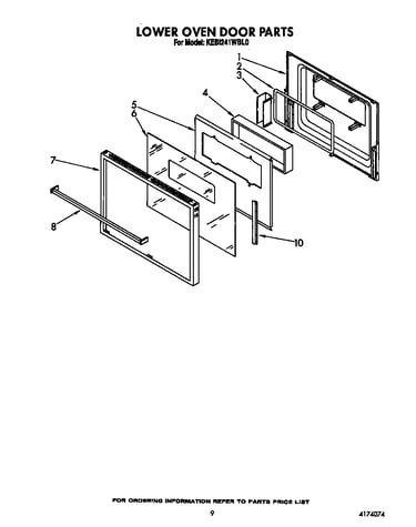 Lower oven door