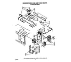 KitchenAid KHMC106WBL0 magnetron and air flow diagram
