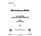 KitchenAid KECT365VWH0 cover page diagram