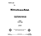 KitchenAid KEBS277SWH2 front cover diagram