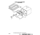KitchenAid KEBS277SWH2 lower oven liner diagram