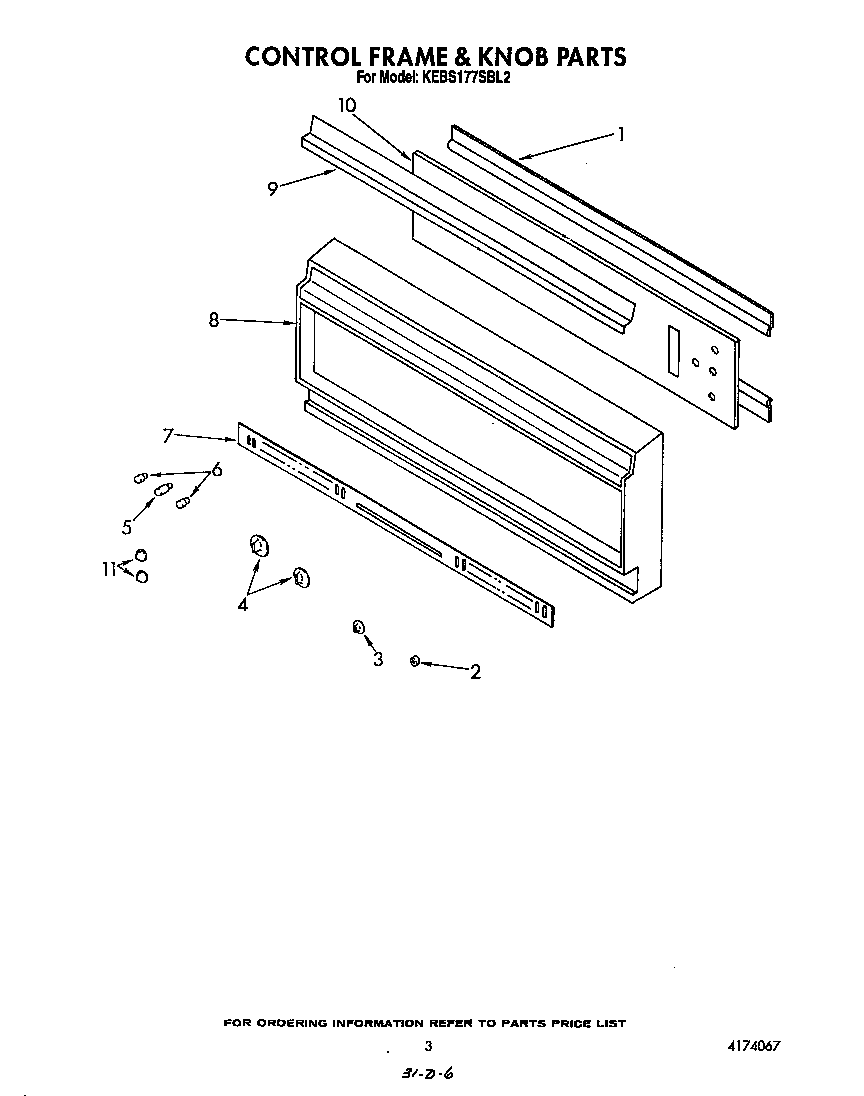 CONTROL FRAME AND KNOB