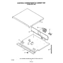 KitchenAid KEBS177SWH2 control compartment and cabinet top diagram