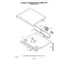 KitchenAid KEBS177SWH2 control compartment and cabinet top diagram
