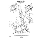 KitchenAid KGCS160SWH1 burner box parts diagram