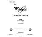 Whirlpool RC8536XTW0 cover page diagram