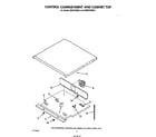 KitchenAid KEBS176SBL2 control compartment and cabinet top diagram