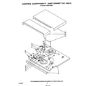 KitchenAid KGBS245SBL0 control components and cabinet top diagram