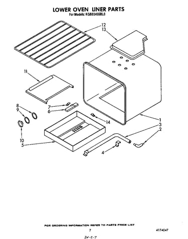 Lower oven liner