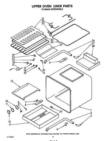 Upper oven liner