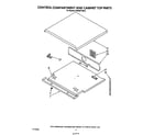 KitchenAid KEBI241SBL0 control compartment and cabinet top diagram