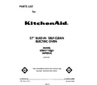 KitchenAid KEBI271SBL0 front cover diagram