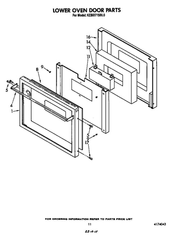 Lower oven door