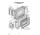 KitchenAid CM02743BL1 microwave door diagram