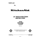 KitchenAid KEBS146SBL1 front cover diagram
