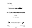 KitchenAid KECT305SWH0 cover page diagram