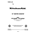 KitchenAid KECX160SWH0 cover page diagram
