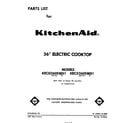 KitchenAid KECX260SWH1 cover sheet diagram