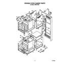KitchenAid KEBS177SWH0 double oven cabinet diagram