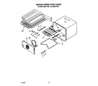 KitchenAid KEBS177SWH0 single/upper oven liner diagram