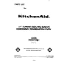 KitchenAid KEMS375SBL1 front cover diagram
