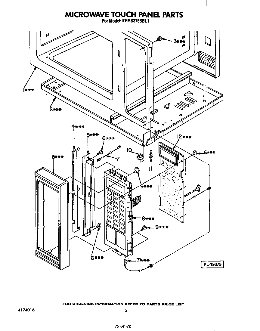 MICROWAVE TOUCH PANEL