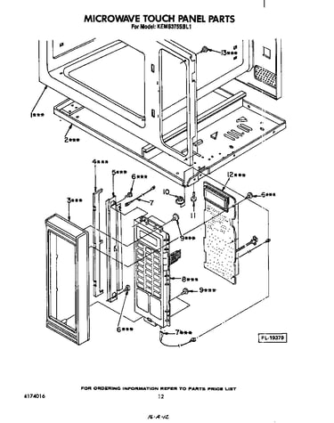 Microwave touch panel
