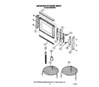 KitchenAid KEMS376SBL0 microwave door diagram