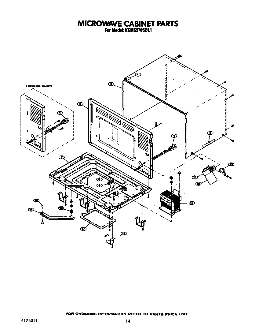 Microwave cabinet