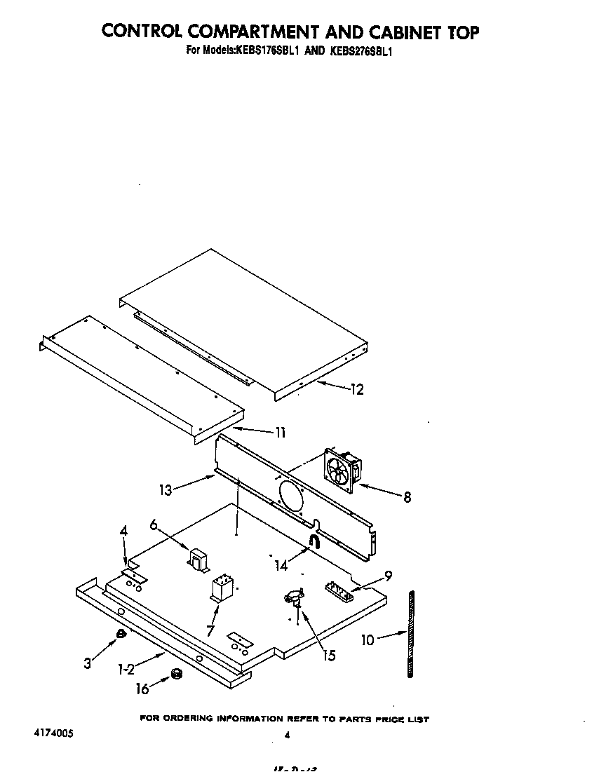 CONTROL COMPARTMENT AND CABINET TOP