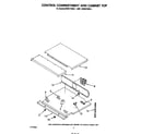 KitchenAid KEBS176SBL1 control compartment and cabinet top diagram