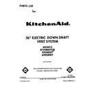 KitchenAid KIVD860TOB cover page diagram