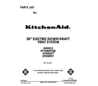 KitchenAid KIVD800TOB cover page diagram