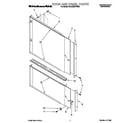 KitchenAid KUDJ23HYWH2 door and panel diagram