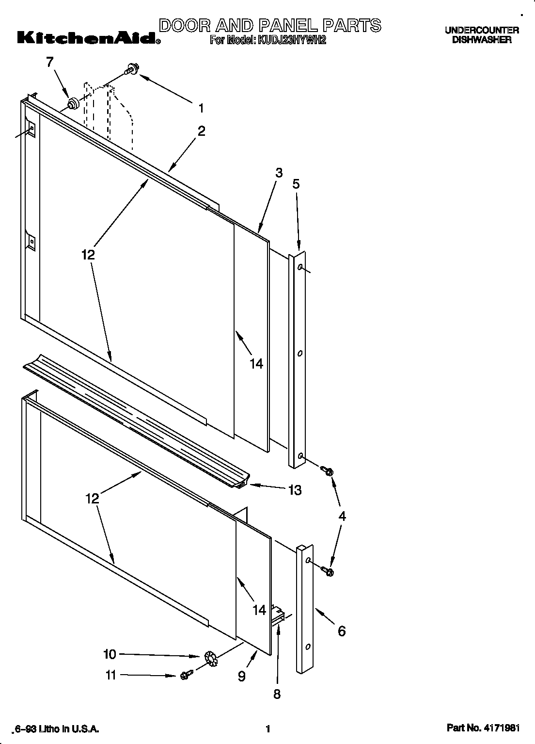 Door and panel