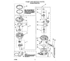 KitchenAid KUDJ23HYWH2 pump and motor diagram