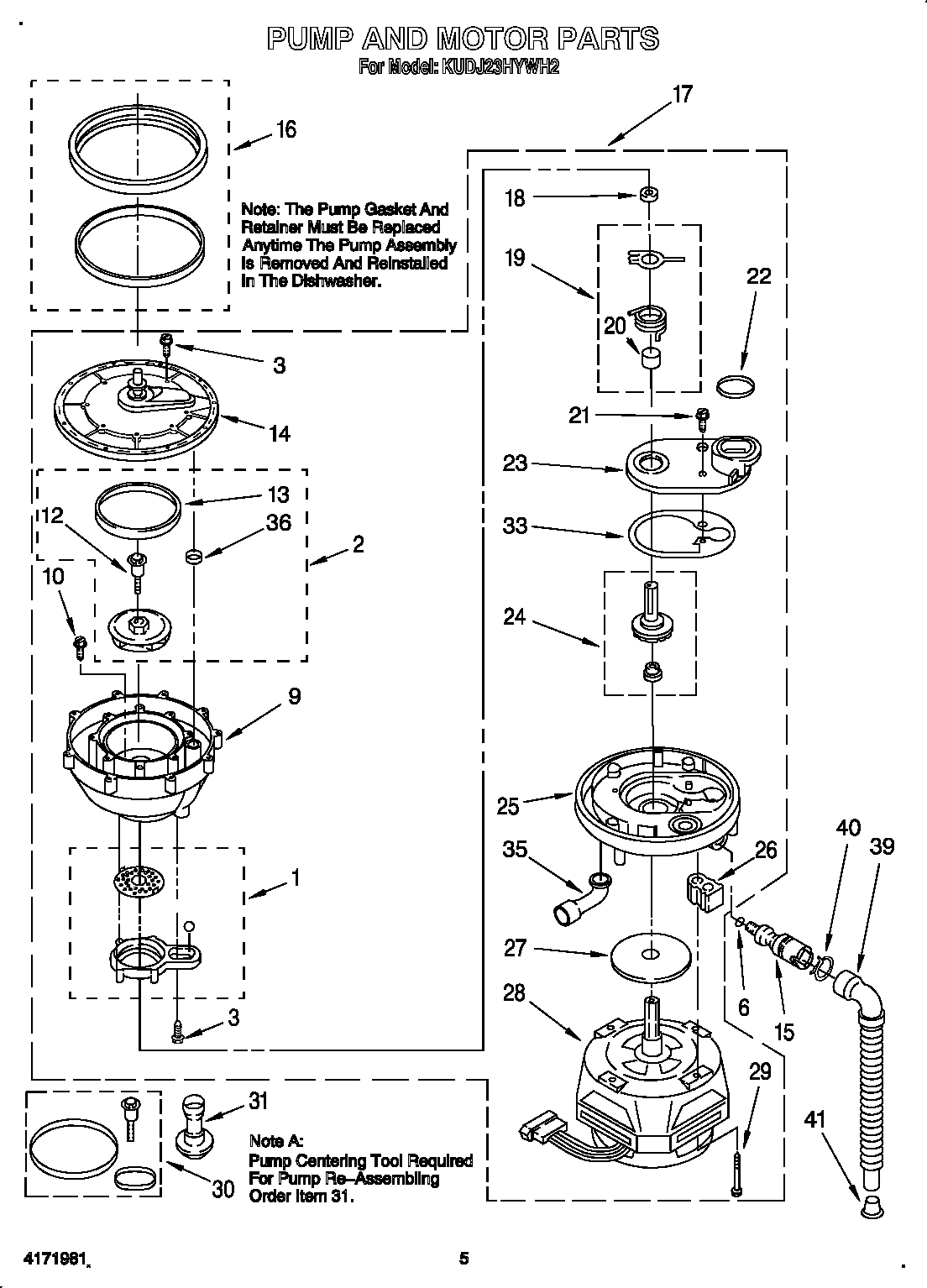 Pump and motor