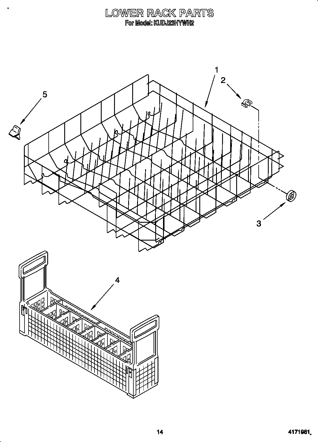 Lower rack