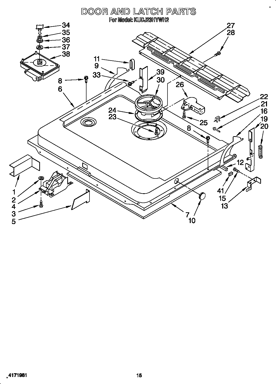 DOOR AND LATCH