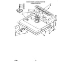 KitchenAid KUDJ23HYWH2 door and latch diagram