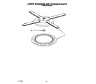 KitchenAid KUDP230Y1 lower washarm and strainer diagram