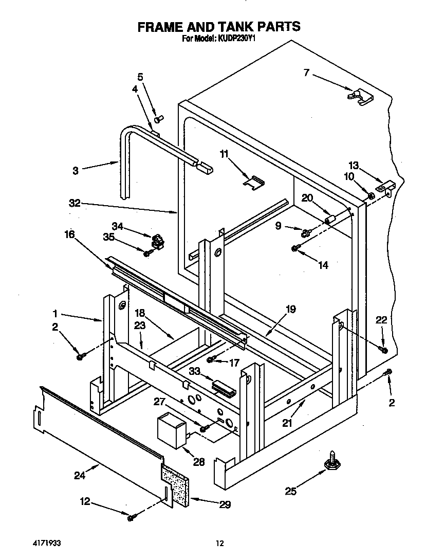 FRAME AND TANK