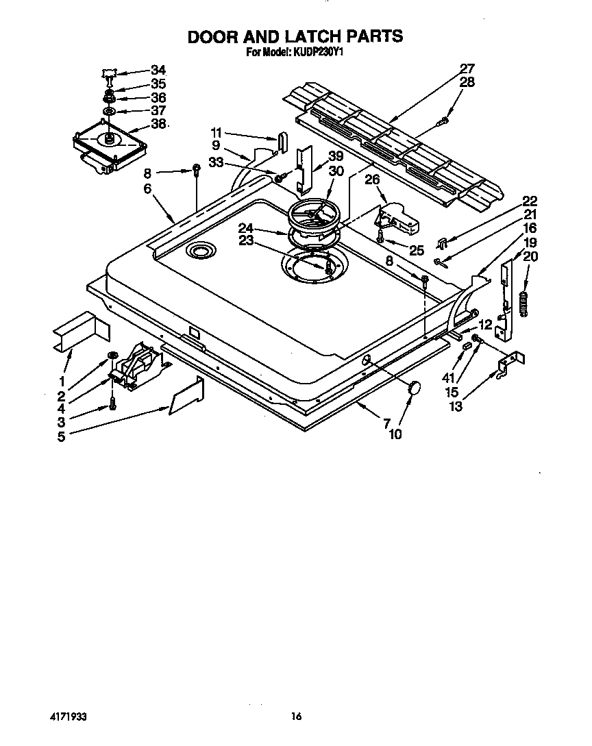 DOOR AND LATCH