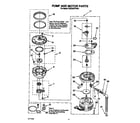KitchenAid KUDJ23HYWH1 pump and motor diagram
