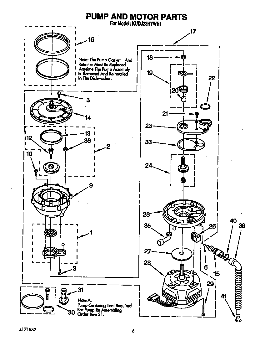 Pump and motor